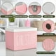 thumbnail image 4 of Porta Tampones para BañO, Organizador de Productos Femeninos, Estuche Organizador de Toallas Sanitarias con Tapa Abatible, Organizador de Tampones Week, Color Rosa., 4 of 5