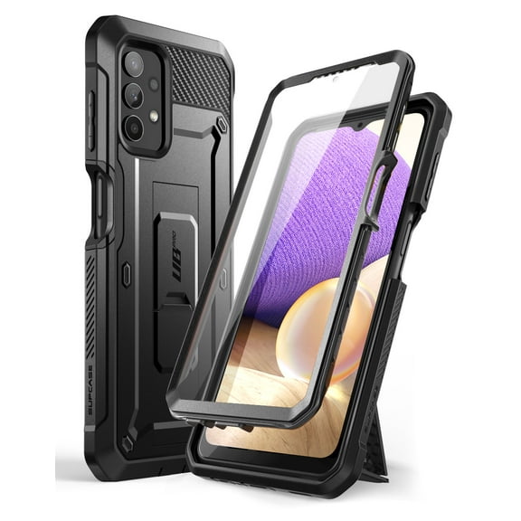 SUPCASE Unicorn Beetle Pro Series Case Designed for Samsung Galaxy A32 5G [Not Fit 4G Version], Full-Body Rugged Holster & Kickstand Case with Built-in Screen Protector (Black)