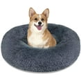 thumbnail image 1 of Calming Dog Bed Cat Bed, Washable Round Dog Bed - 23/30/36 inches Anti-Slip Faux Fur Donut Cuddler Cat Bed for Small Medium Large Dogs - Fits up to 25/45/100 lbs - Waterproof Bottom, 1 of 12