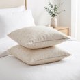 thumbnail image 4 of REGALWOVEN Throw Pillow Covers Set of 2, Wild Flower Plant Pillows Case Floral Outdoor Decorative Farmhouse Decor Cushion Cover for Home White 18" x 18", 4 of 7
