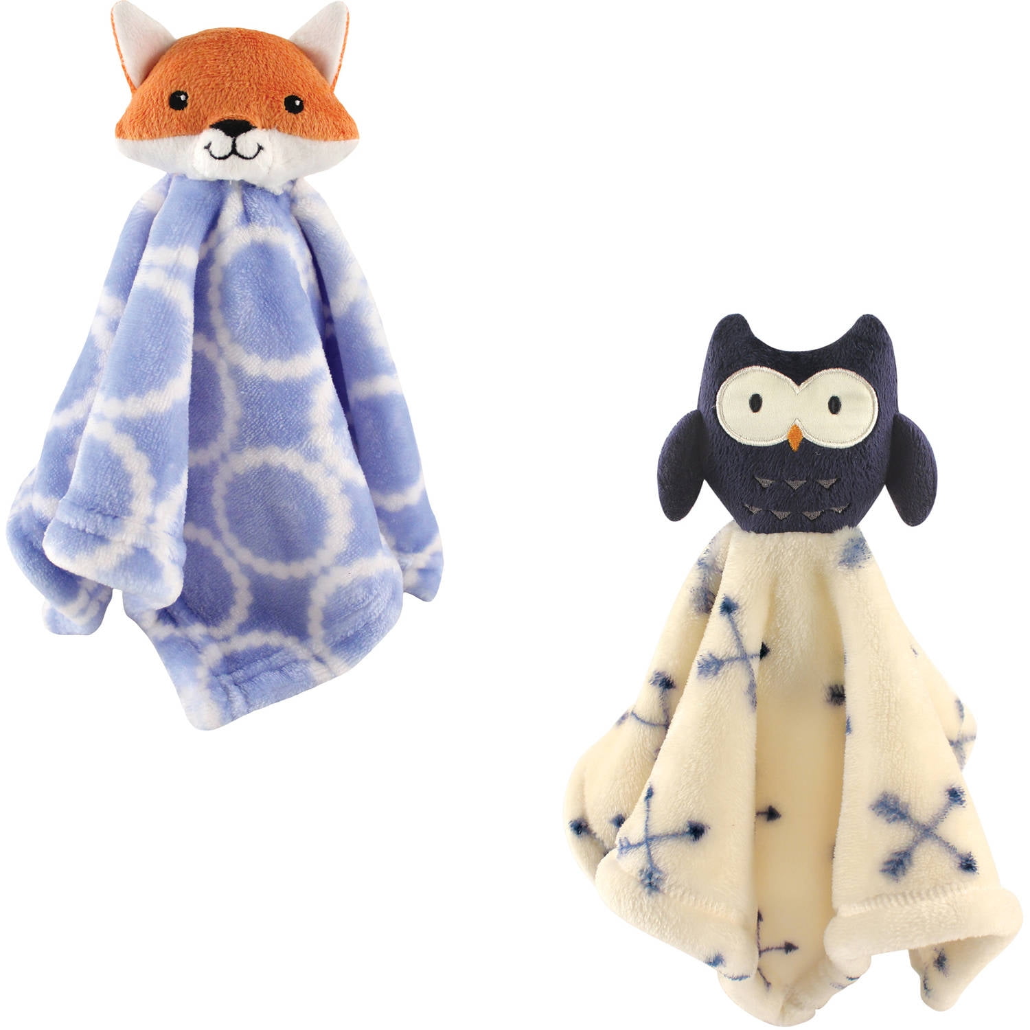 Hudson Baby Boys' Security Blanket, 2Pack, Choose Your Color