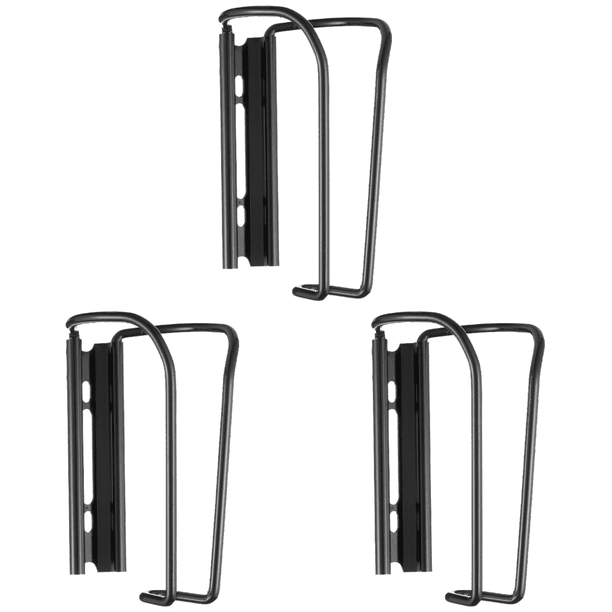Soporte para botellas de bicicleta, de aleación de aluminio, para deportes al aire libre (negro)