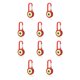 thumbnail image 1 of Yuarrent Linterna ABS Portátil Ajustable 3 Modos Llavero Luz Mosquetón Colgante Bolsillo Brillo Herramienta de iluminación Suministro de antorcha rojo 10piezas Yuarrent CBP193712, 1 of 5
