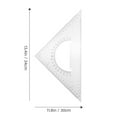 thumbnail image 2 of LEEYNEER 4 Pcs Mini Square Tool Triangle Board Geometry Measurement Rulers Measuring, 2 of 8