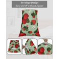 thumbnail image 6 of Sage Green Strawberry Body Pillow Case Cover - Microfiber Bed Throw Pillow Covers, Spring Floral Watercolor Summer Botanical Decorative Lumbar Pillow Cover with Envelope Closure for Sofa 20"x54", 6 of 6