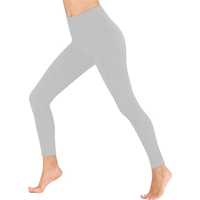 DPTALR Women's Solid High Waisted Pants Ladies Bottom Lift Yoga Pants