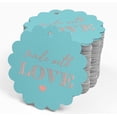 thumbnail image 4 of Inkdotpot Real Rose Gold Foil Made With Love Text Tags Favor Hang Paper Tags 50 Piece, 4 of 6