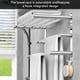 thumbnail image 4 of Caximsy Barra De Toalla Ajustable Para Montaje En Pared De Baño Toallero De Ducha Adhesivo De 17-30,7 Pulgadas Toalleros De Baño De Acero Inoxidable Para Inodoro Cocina Colgador De Toalla Doble (Toall, 4 of 5