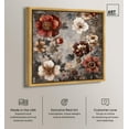 thumbnail image 2 of Dusk Dahlias Canvas Romantic Floral Art by Art Remedy, Gold Frame, 40 x 40, 2 of 7