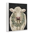 thumbnail image 4 of Stupell Industries Cow with Holiday Wreath Holiday Painting White Framed Art Prints Wall Art, 16 x 20, 4 of 10