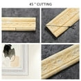 thumbnail image 2 of 2 Roll 90"x 3" Self Adhesive Flexible Foam Molding Trim, 3D Sticky Decorative Wall Lines Wallpaper Border for Home, Office, Hotel DIY Decoration, 2 of 9