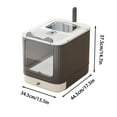 thumbnail image 4 of Upgraded Fully Enclosed Cat Litter Box with Lid & Drawer - 3-Mode Convertible Covered Litter Box for Kittens to Adults, Anti-Splash & Easy Clean Design, 4 of 9