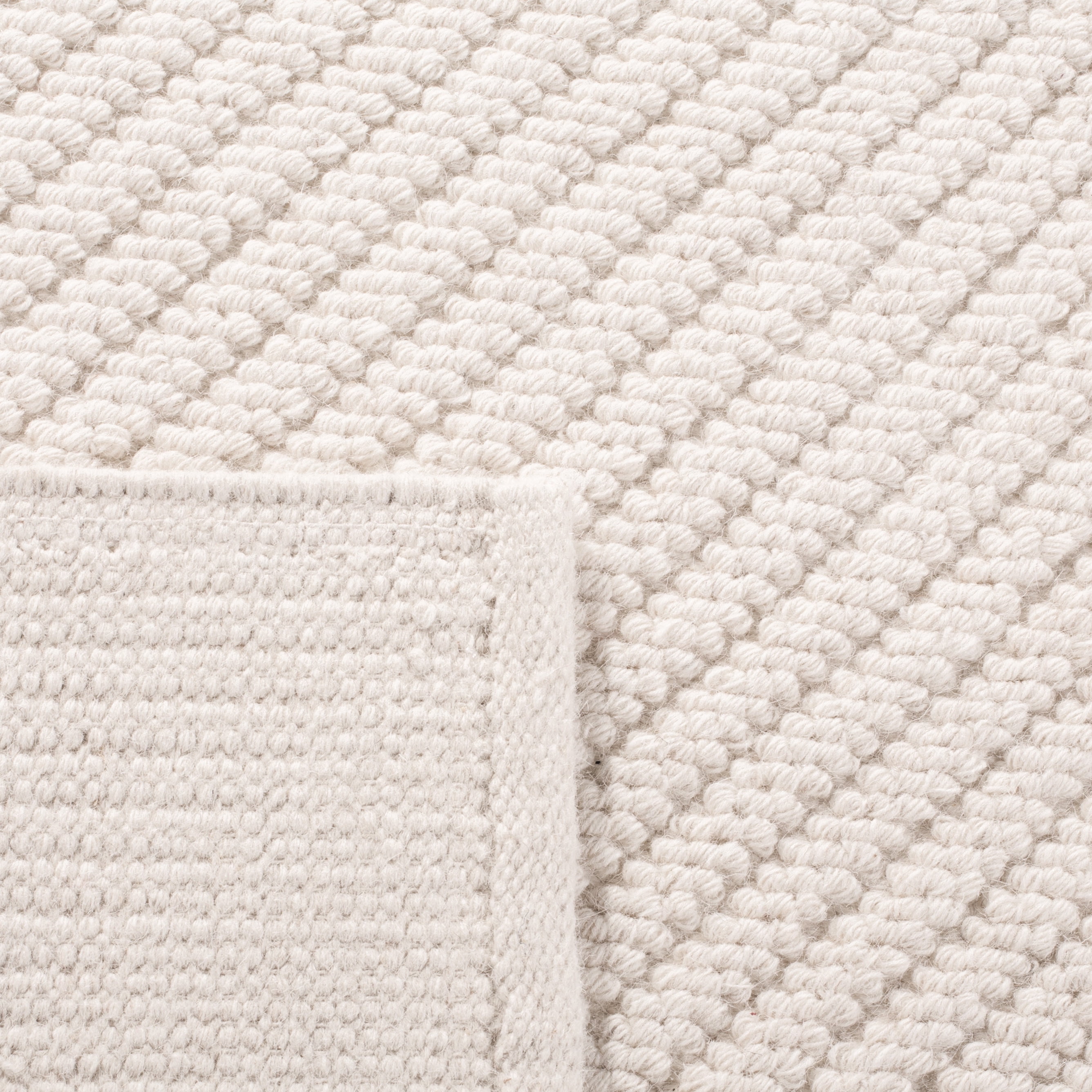 SAFAVIEH Natura Xanthia Solid Area Rug, Ivory, 6' x 6' Square