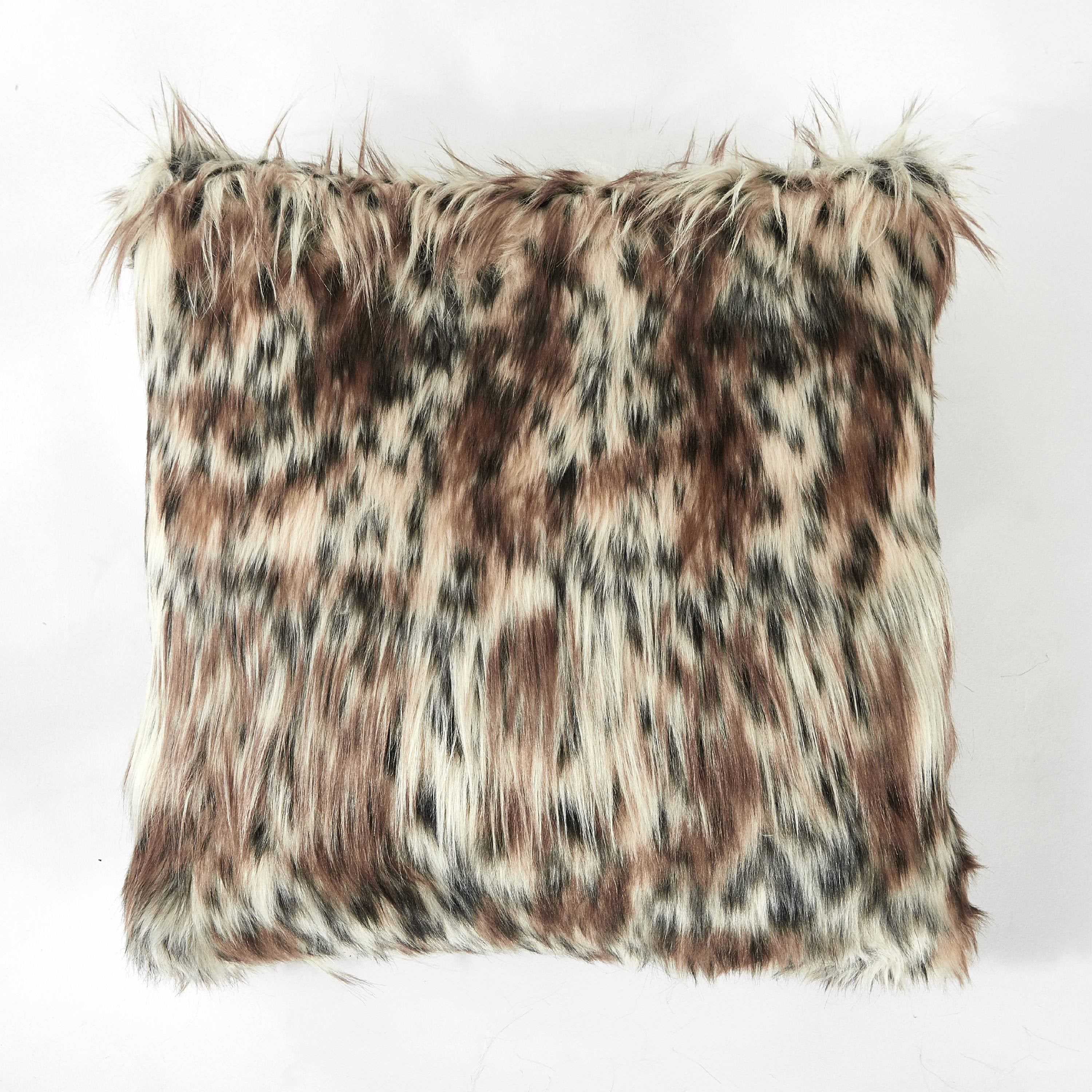 Better Homes & Gardens Leopard Print Faux Fur Throw Pillow