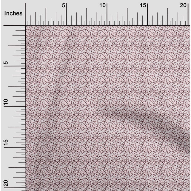 oneOone Cotton Silk Fabric Maze Style & Triangle Geometric Print Fabric by The Yard 42 Inch Wide