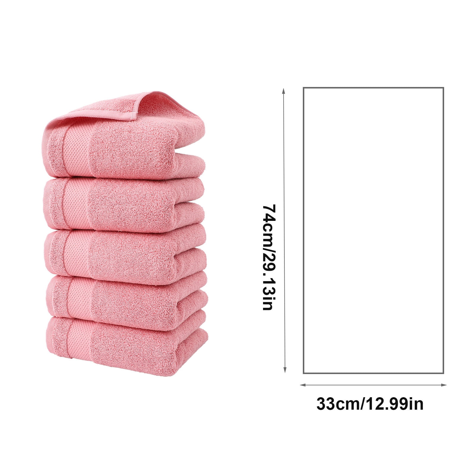 Summer Savings Clearance! Boovnll 5 Pack Hand Towels for Bathroom, 13x29" Super Soft & Absorbent Quick Dry Solid Color Cotton Towels, Thicken Microfiber Hand Towels for Hotel, Pool, Spa, Beach, Towels