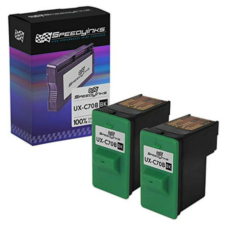 Speedy - 2PK Remanufactured Black UX-C70B cartridge for use in UX-A1000  UX-B20  UX-B25  UX-B700 2 Pack Remanufactured Black UX-C70B cartridge for use in UX-A1000  UX-B20  UX-B25  UX-B700 For use in : UX-A1000  UX-B20  UX-B25  & UX-B700 Page Yield: 500 | Color: Black The UX-C70B cartridge has been thoroughly cleaned along with the printhead nozzles. Then the UXC70B -cartridge is inspected for any possible shell leakage  tested on the operation of all electrical circuitry and finally the UX-C70B is run through an actual print test