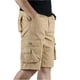 thumbnail image 2 of Pantalones cortos cargo para hombre, con botones por encima de la rodilla y bolsillos, pantalones cortos para hombre de gran tamaño, cómodos, holgados, estilo Harajuku, venta al por mayor, 2 of 5