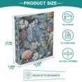 thumbnail image 3 of FORMRS 3 Ring Binder 1.5 inch with Pockets Set of 2 Clip Board 200 Sheets Capacity, Sea Plants Pattern, 3 of 8