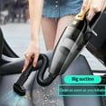 thumbnail image 2 of Handheld Car Vacuum Cleaner Portable 12V with 196.85inch Cord, Strong 4KPa Suction Power, 100W, 0. 101.44oz Dust Cup, Car Plug, One-Click Dusting, Flat Nozzle, Low Noise 60dB - No Battery Required, 2 of 12