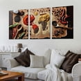 thumbnail image 2 of Nawypu  Canvas Wall Art World Map Made up of Spices Kitchen Artwork Modern Kitchen Decor Gallery Canvas Wraps Giclee Print Stretched and Framed Ready to Hang 12''x16''X3 Panels, 2 of 4