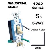 UPC 078477330333 product image for Leviton 1242-W 15 Amp Pigtail 3-Way AC Quiet Switch Industrial - White | upcitemdb.com