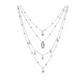 thumbnail image 4 of LYMAYTER Collier Léger Bohemia Superposé Collier Ras du Cou - Hexagone, Cristal, 4 of 6