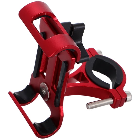 Raindrops Motorcycle Phone Holder 1Pack Red Aluminum Alloy for Bicycles