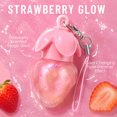 thumbnail image 3 of Cute Strawberry Color Shift Shimmer Lip Gloss by Julystar, pH Reactive Natural Pink Tint Hydrating Non-Sticky Plumping Lip Gloss with Detachable Keychain, 3 of 6