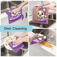thumbnail image 2 of Dailycode 6 Packs Kitchen Dish Towels Soft Absorbent Dish Cloths Adorable Dog Playing on Swimming Ring 11"x11", 2 of 9