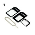 thumbnail image 4 of 3 in 1 NanoSIM Card to Micro SIM Card to Standard SIM Card Adapter Converter-Black, 4 of 5