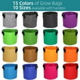 thumbnail image 2 of RBCFHl 1-20Gallon 15 Colors Garden Grow Bag w/ Handles Indoor Outdoor Fabric Aeration Plant Pot Container Flower Vegetable Pouch10Gallon (D40xH30cm) He Qiyong unisex, 2 of 2