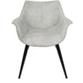 thumbnail image 2 of LumiSource Black Metal, Light Grey Wrangler Chair - Set of 2, 2 of 5