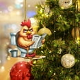 thumbnail image 4 of asddcavvf Christmas Ornaments Festive Hanging Decorations Quality Colorful Baubles & Tree for Windows Teardrop Shape, 4 of 4