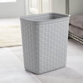 thumbnail image 3 of Sterilite 12.9L Weave Wastebasket-Grey, 3 of 5
