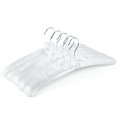 thumbnail image 1 of Perchas acolchadas Amber Home, satén blanco, 43 cm, para mujer, paquete de 5, 1 of 8