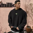 thumbnail image 2 of Sudadera con estampado gráfico para hombre, ropa masculina, sencilla, sin capucha, color negro, barata, divertida, estilo Harajuku, para otoño, 2 of 5