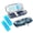 Blue Camellia, variant on SUNMON Insulin Cooler Travel Case with 2 Cooler Ice packs, Small EVA Ozempic Travel Bag Freezer Diabetic for Cooling Insulation, Epi Pen Carrying Bag (Blue Camellia)