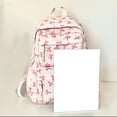 thumbnail image 5 of XIMIN Women Nylon Coquette Backpack Coquette Aesthetic Nylon Backpack with Cute Ribbon Bow Tie Pattern Cute Teens College Laptop Bag Fashion Travel Daypack, 5 of 9