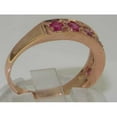 thumbnail image 4 of LBG 14k Rose Gold Natural Ruby Womens Eternity Ring - 7.25 - Sizes 4 to 12 Available, 4 of 5