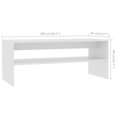 thumbnail image 3 of Mesa de Centro Casafoyer 100x40x40 cm Chipboard Blanca, 3 of 5