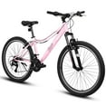 thumbnail image 2 of Ambifirner Adults Mountain Bike: 24 Or 26 Inch Front Suspension Bike ,21 Speed With Durable Carbon Steel Mountain Bicycles For Teen Adults, 2 of 9