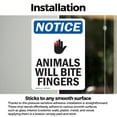 thumbnail image 3 of (2 Pack) Animals Will Bite Fingers Sign, 3 of 7