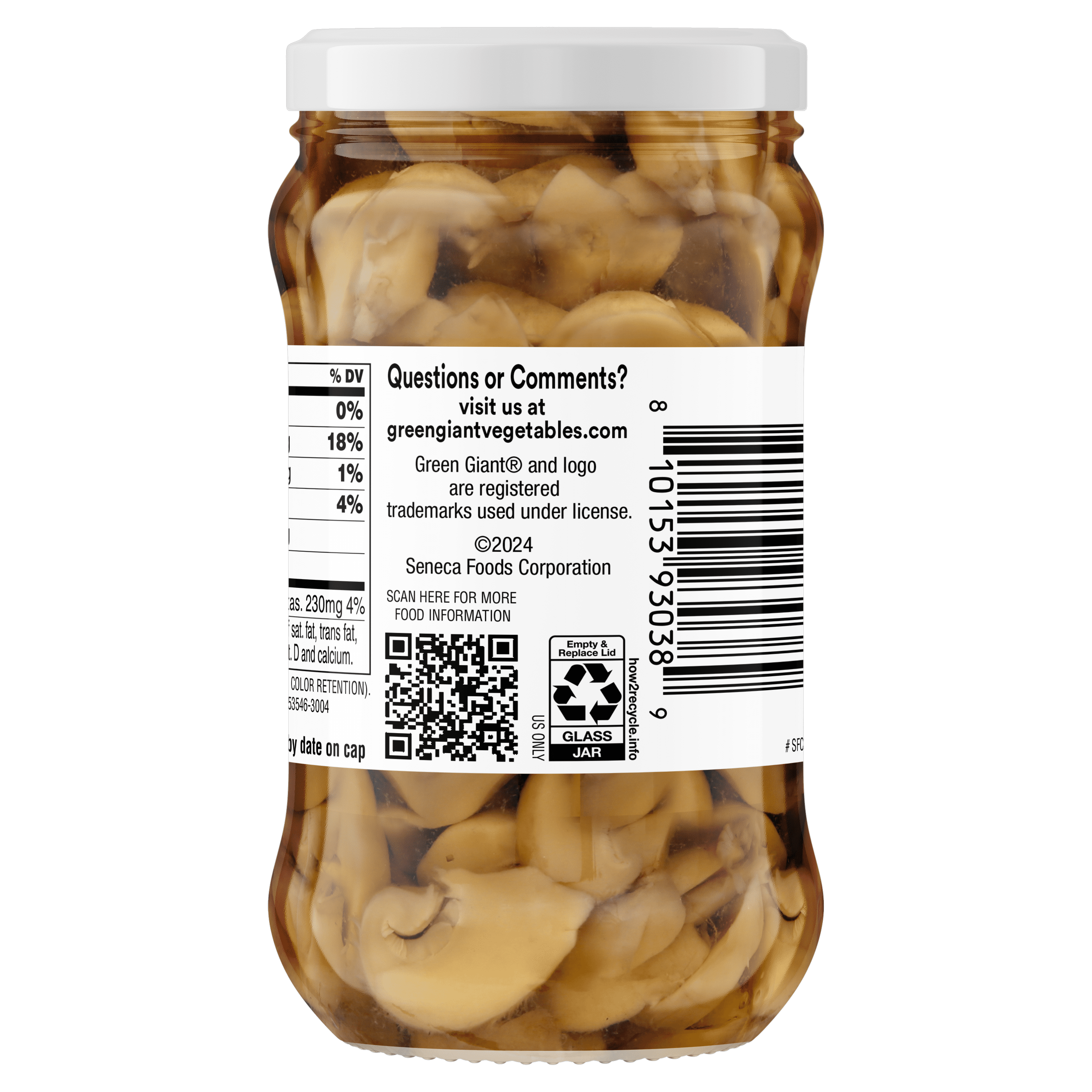 Green Giant Sliced Mushrooms 6oz Jar