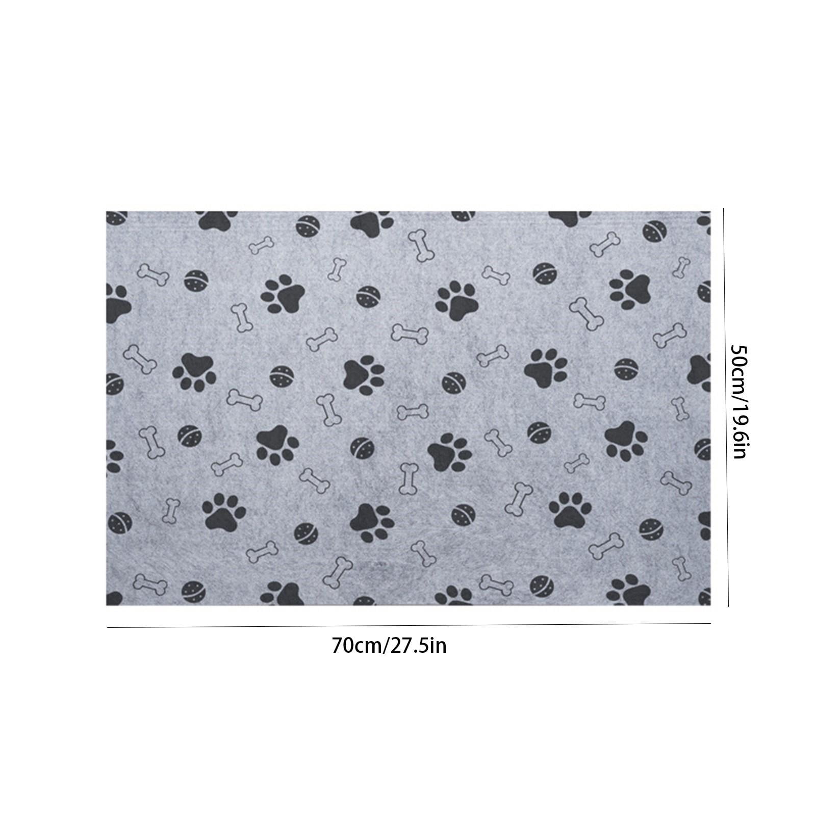 Paw Print Pet Mat - Waterproof, Durable, Thick & Warm Dog Bed Mat, Washable, 50x70cm (≈20x28inch) - For Dogs, Puppies, Indoor/Outdoor Use