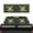 Jamaican Flag, variant on chaqlin Moon Cherry Blossom Wolf Rear Window Decals for Trucks - Back Window Decals Fit Most Pickup Trucks SUV, Truck Rear Window Graphics for Trucks Auto Decoration