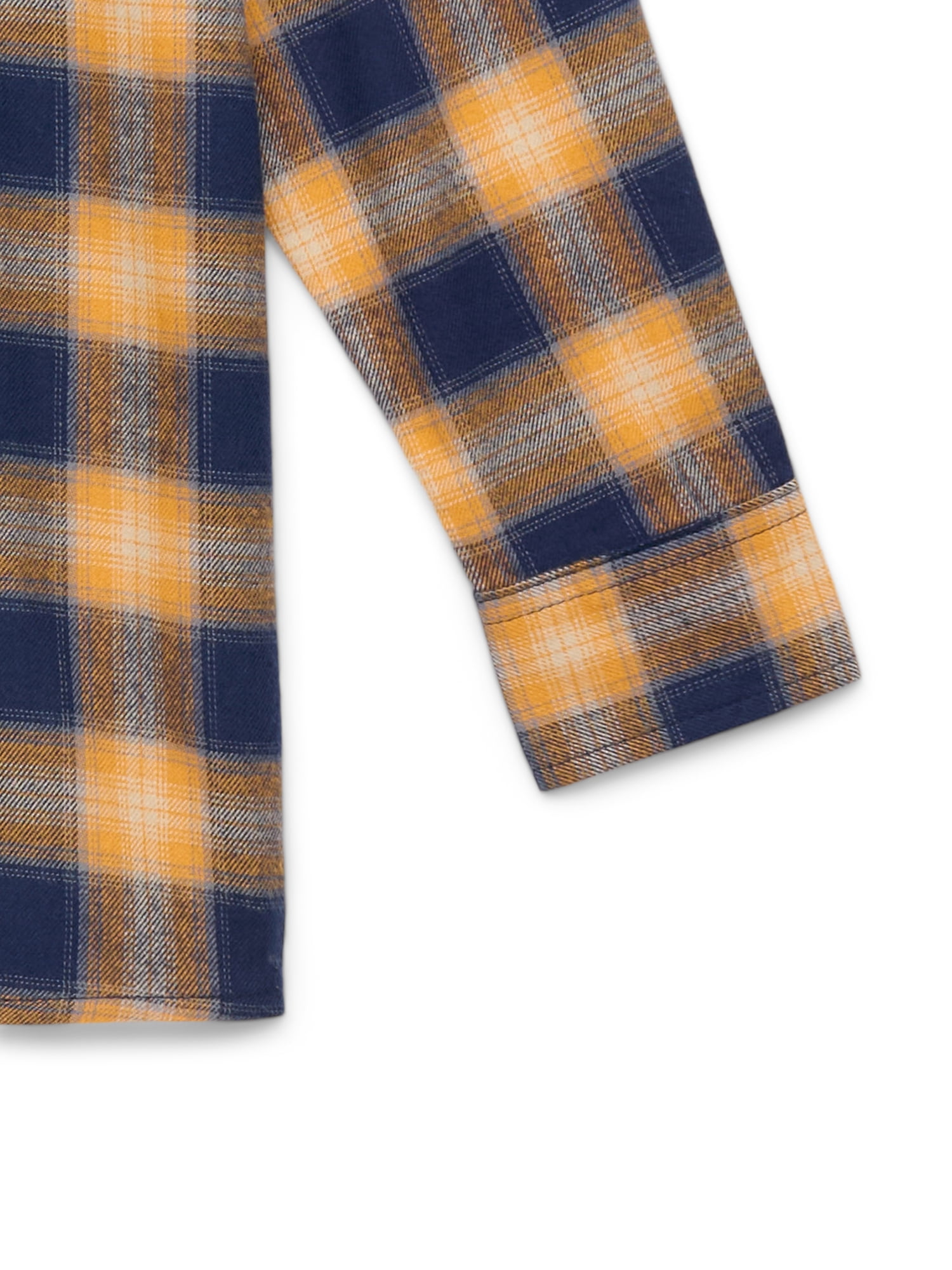 Wonder Nation Boys' Long Sleeve Flannel Shirt, Sizes 4-18 & Husky