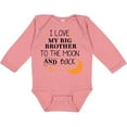 thumbnail image 3 of Inktastic I Love My Big Brother to the Moon and Back Boys or Girls Long Sleeve Baby Bodysuit, 3 of 5
