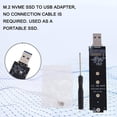 thumbnail image 3 of Adaptateur NVME vers USB, M.2 SSD vers USB 3.1 Type A BasePCIe Key Rigide 2024 Y5T72, 3 of 7