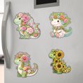 thumbnail image 4 of 6 Uds Imanes para Nevera DIY Diamantes Likrtyny en Forma de Dinosaurios y Flores, 4 of 9